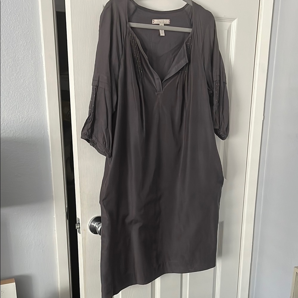 Banana Republic Gray Heritage Midi Dress